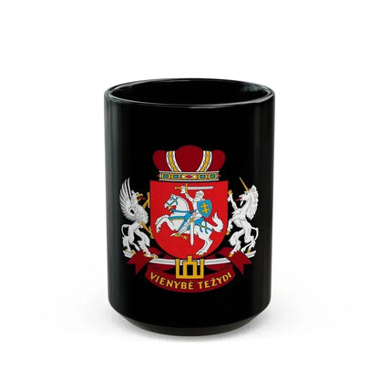 Coat of arms of the Seimas of Lithuania - Black Coffee Mug 15oz - Go Mug Yourself