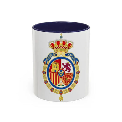 Coat of Arms of the Senate of Spain - Accent Coffee Mug 11oz Navy - Go Mug Yourself