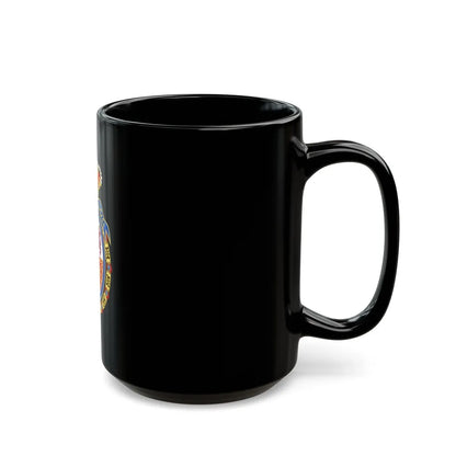 Coat of Arms of the Senate of Spain - Black Coffee Mug-Go Mug Yourself