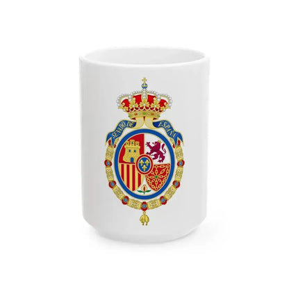 Coat of Arms of the Senate of Spain - White Coffee Mug 15oz - Go Mug Yourself