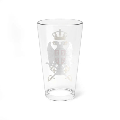 Coat of arms of the Serbian Armed Forces (Serbia) (Coat of Arms) Pint Glass 16oz - Go Mug Yourself