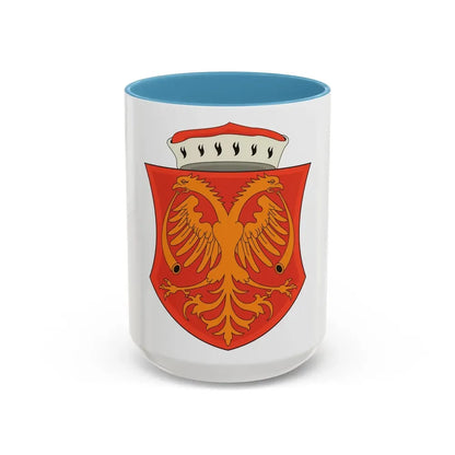 Coat of arms of the Serbian Despotate - Accent Coffee Mug 15oz Light Blue - Go Mug Yourself
