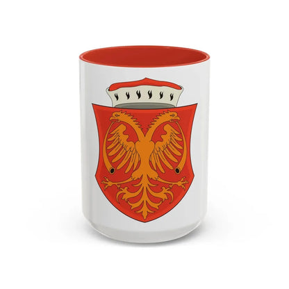 Coat of arms of the Serbian Despotate - Accent Coffee Mug 15oz Red - Go Mug Yourself