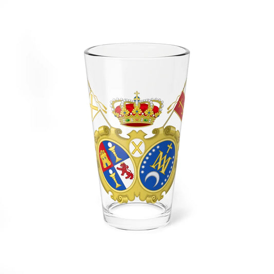 Coat of Arms of the Shrine of Covadonga (Spain) (Coat of Arms) Pint Glass 16oz 16oz - Go Mug Yourself