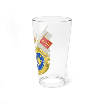 Coat of Arms of the Shrine of Covadonga (Spain) (Coat of Arms) Pint Glass 16oz - Go Mug Yourself
