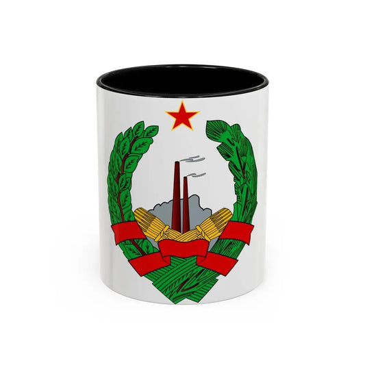 Coat of Arms of the Socialist Republic of Bosnia and Herzegovina - Accent Coffee Mug 11oz Black - Go Mug Yourself