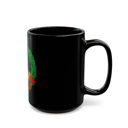 Coat of Arms of the Socialist Republic of Bosnia and Herzegovina - Black Coffee Mug-Go Mug Yourself