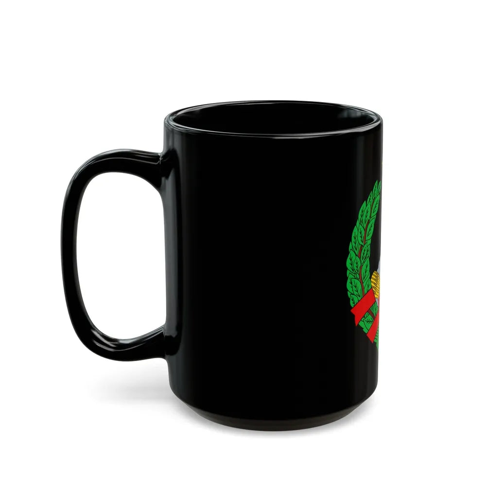 Coat of Arms of the Socialist Republic of Bosnia and Herzegovina - Black Coffee Mug-Go Mug Yourself