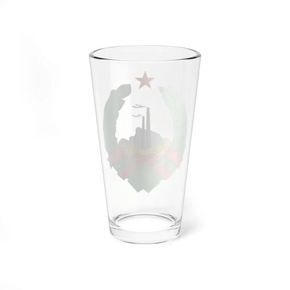 Coat of Arms of the Socialist Republic of Bosnia and Herzegovina - Pint Glass 16oz-Go Mug Yourself