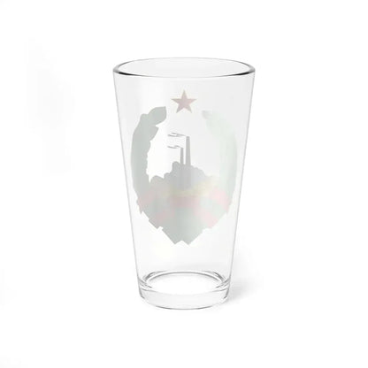 Coat of Arms of the Socialist Republic of Bosnia and Herzegovina - Pint Glass 16oz - Go Mug Yourself