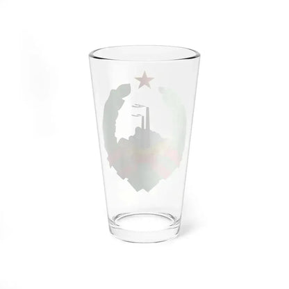 Coat of Arms of the Socialist Republic of Bosnia and Herzegovina - Pint Glass 16oz - Go Mug Yourself
