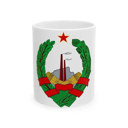 Coat of Arms of the Socialist Republic of Bosnia and Herzegovina - White Coffee Mug 11oz - Go Mug Yourself