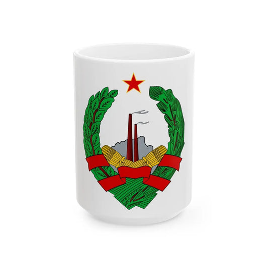 Coat of Arms of the Socialist Republic of Bosnia and Herzegovina - White Coffee Mug-15oz-Go Mug Yourself