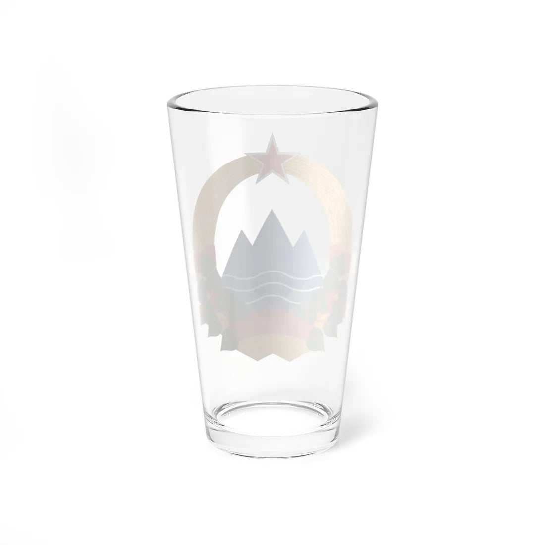 Coat of Arms of the Socialist Republic of Slovenia (Yugoslavia) (Coat of Arms) Pint Glass 16oz - Go Mug Yourself