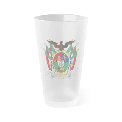 Coat of arms of the South African Republic - Frosted Pint Glass 16oz 16oz Frosted - Go Mug Yourself