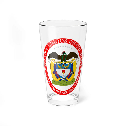 Coat of arms of the Sovereign State of Tolima (Colombia) (Coat of Arms) Pint Glass 16oz 16oz - Go Mug Yourself