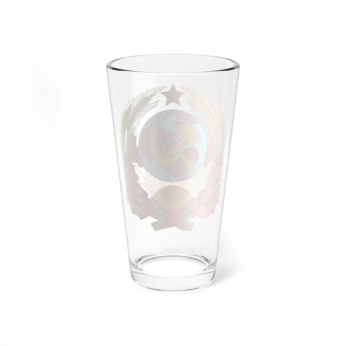 Coat of arms of the Soviet Union 1923-1936 (Soviet Union) (Coat of Arms) Pint Glass 16oz - Go Mug Yourself