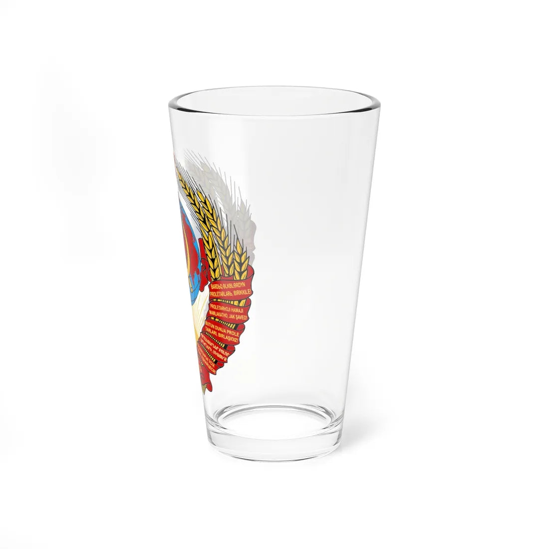 Coat of arms of the Soviet Union 1936-1946 (Soviet Union) (Coat of Arms) Pint Glass 16oz - Go Mug Yourself