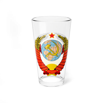 Coat of arms of the Soviet Union 1946-1956 (Soviet Union) (Coat of Arms) Pint Glass 16oz 16oz - Go Mug Yourself