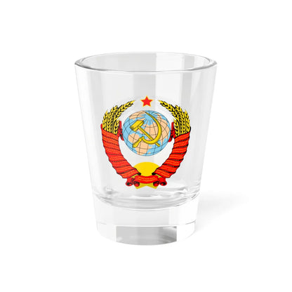 Coat of arms of the Soviet Union 1946-1956 (Soviet Union) (Coat of Arms) Shot Glass 1.5oz 1.5oz - Go Mug Yourself