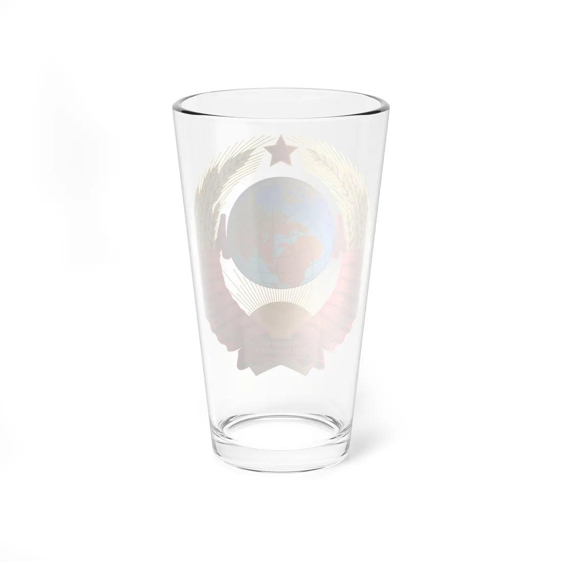 Coat of arms of the Soviet Union 1956-1991 - no symbol (Soviet Union) (Coat of Arms) Pint Glass 16oz - Go Mug Yourself