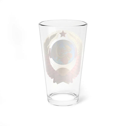 Coat of arms of the Soviet Union 1956-1991 (Soviet Union) (Coat of Arms) Pint Glass 16oz - Go Mug Yourself