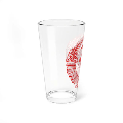 Coat of arms of the Soviet Union all red (Soviet Union) (Coat of Arms) Pint Glass 16oz - Go Mug Yourself
