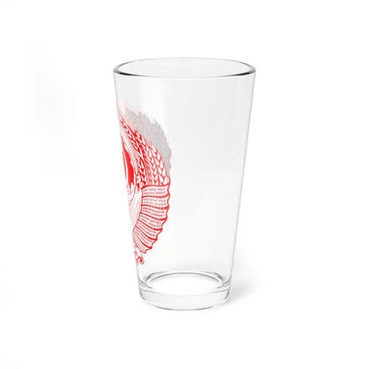 Coat of arms of the Soviet Union all red (Soviet Union) (Coat of Arms) Pint Glass 16oz - Go Mug Yourself