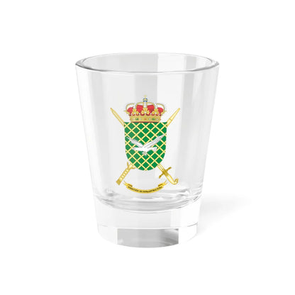 Coat of Arms of the Spanish Amy Infrastructures Direction (Spain) (Coat of Arms) Shot Glass 1.5oz 1.5oz - Go Mug Yourself