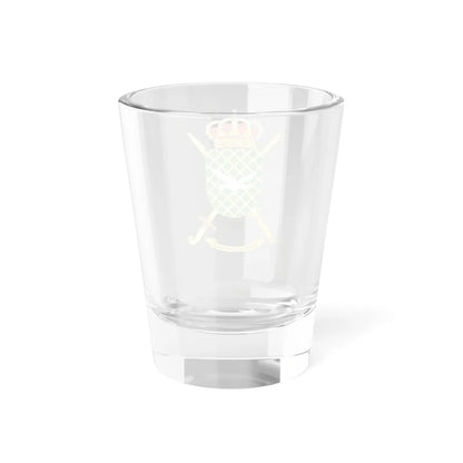 Coat of Arms of the Spanish Amy Infrastructures Direction (Spain) (Coat of Arms) Shot Glass 1.5oz - Go Mug Yourself