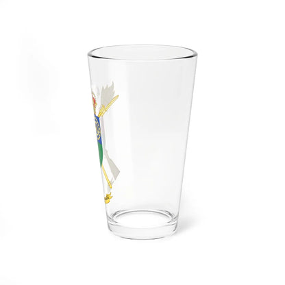 Coat of Arms of the Spanish Army 112th Logistics Services and Mechanical Workshops Unit (Spain) (Coat of Arms) Pint Glass 16oz - Go Mug Yourself