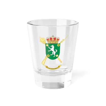 Coat of Arms of the Spanish Army 1st-11 Supply Group (Spain) (Coat of Arms) Shot Glass 1.5oz 1.5oz - Go Mug Yourself