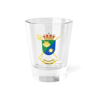 Coat of Arms of the Spanish Army 1st-61 Supply Group (Spain) (Coat of Arms) Shot Glass 1.5oz 1.5oz - Go Mug Yourself