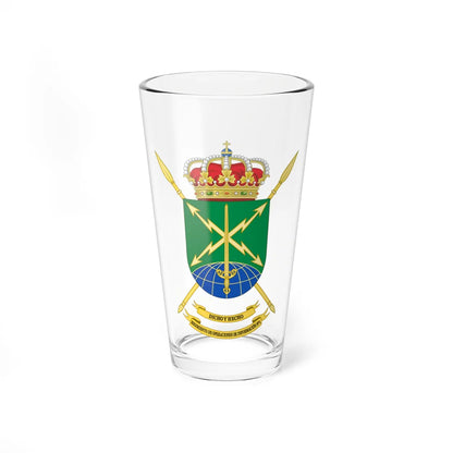 Coat of Arms of the Spanish Army 1st Information Operations Regiment (Spain) (Coat of Arms) Pint Glass 16oz 16oz - Go Mug Yourself