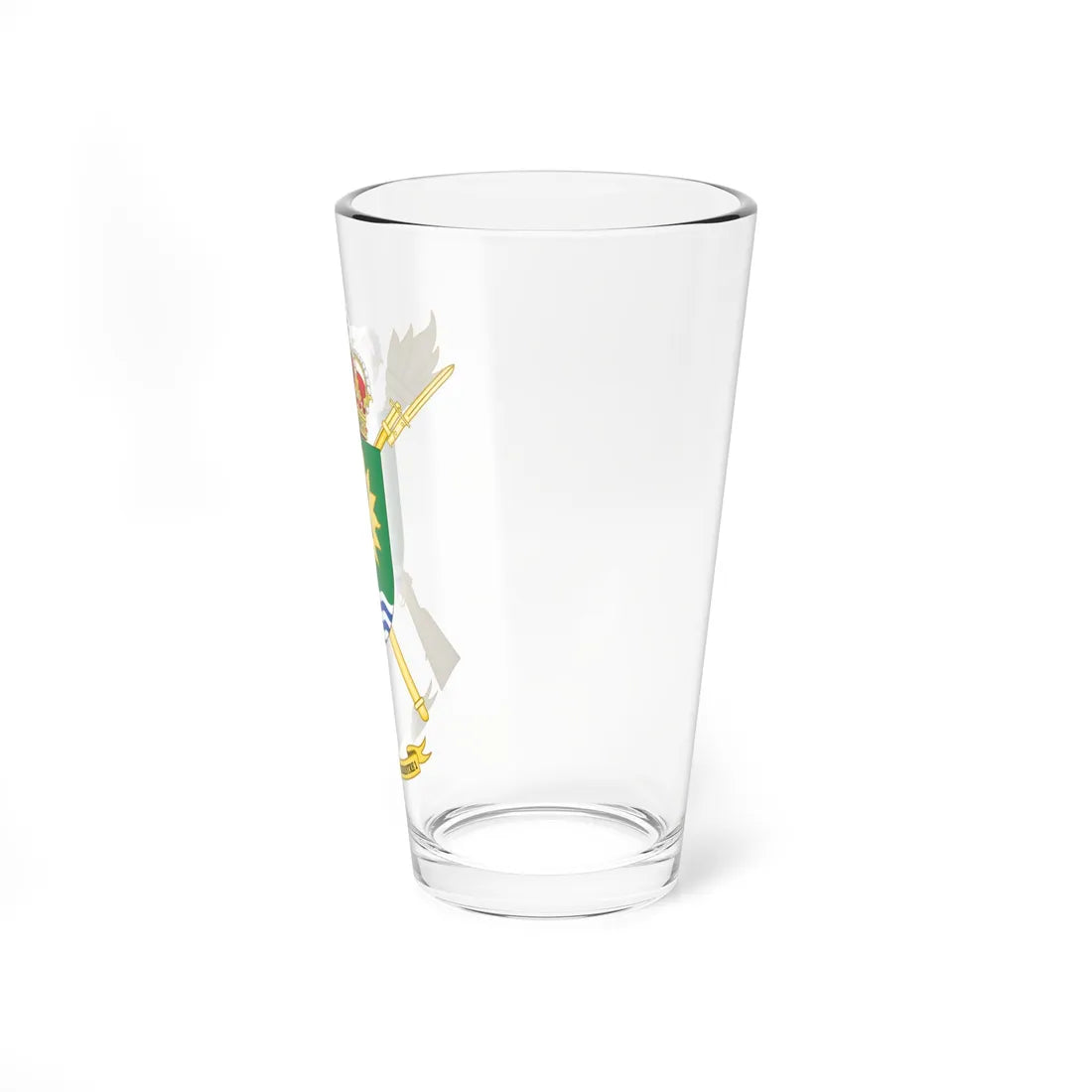 Coat of Arms of the Spanish Army 1st Land Logistics Force (Spain) (Coat of Arms) Pint Glass 16oz - Go Mug Yourself