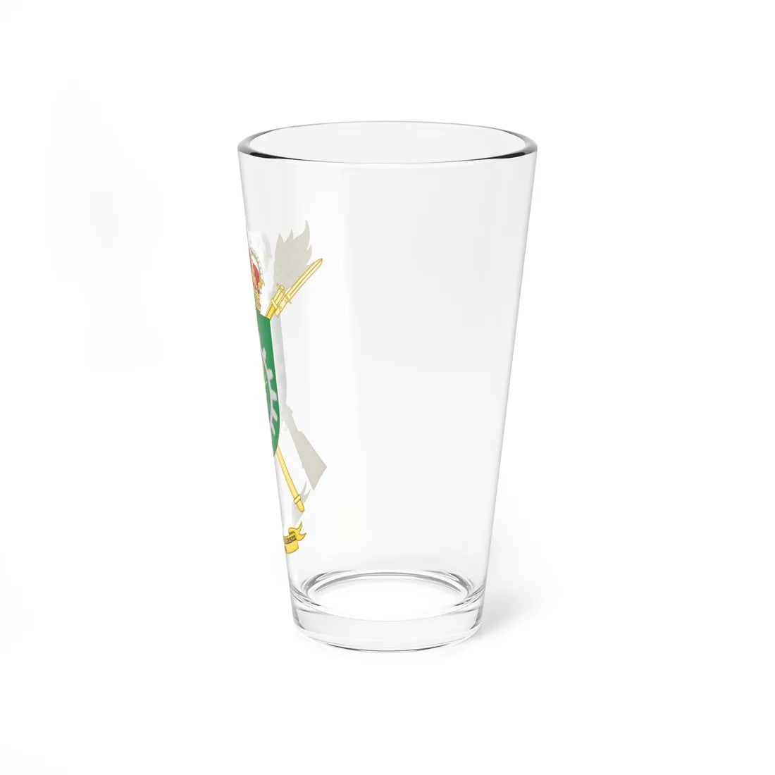 Coat of Arms of the Spanish Army 212th Logistics Services and Mechanical Workshops Unit (Spain) (Coat of Arms) Pint Glass 16oz - Go Mug Yourself