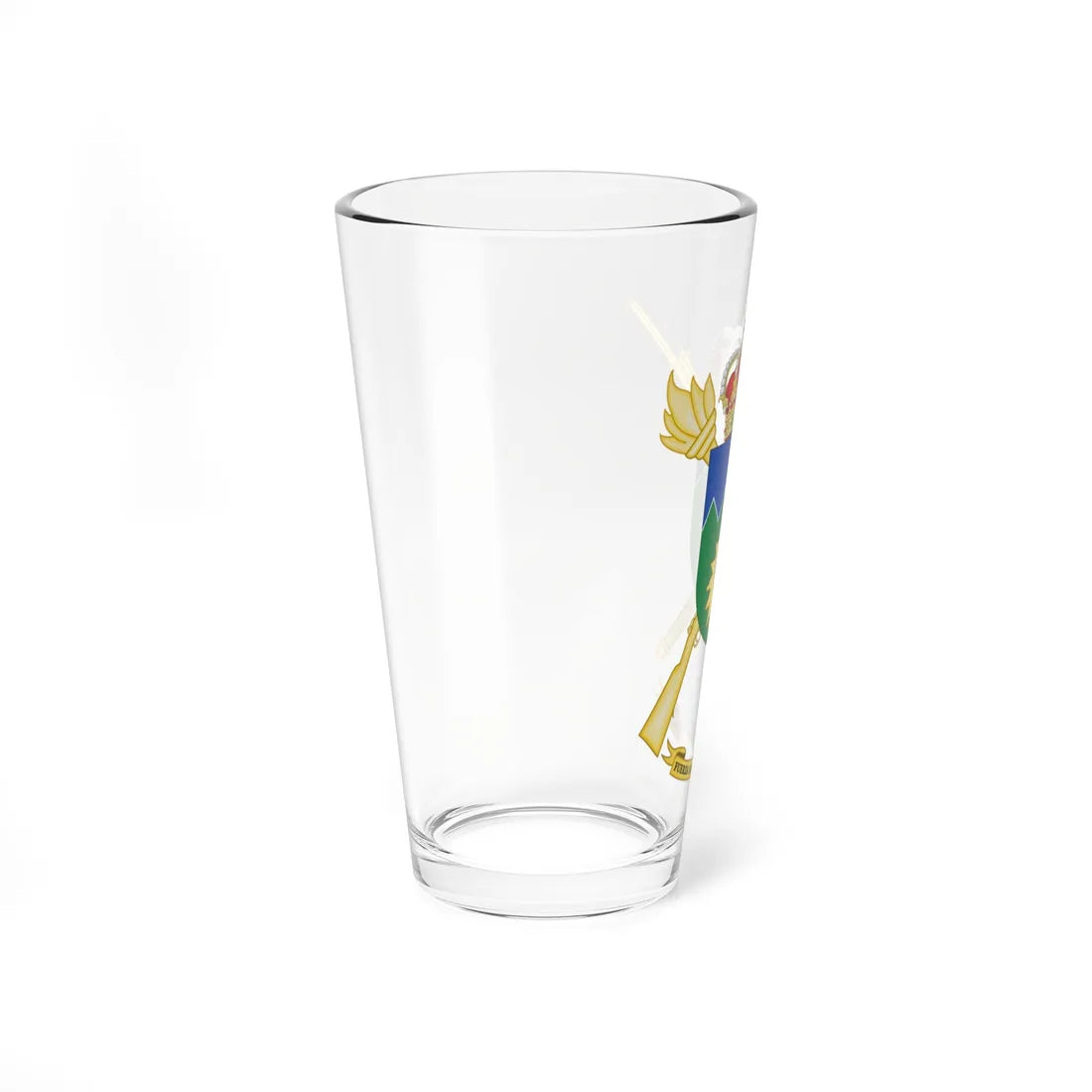 Coat of Arms of the Spanish Army 2nd Land Logistics Force (Spain) (Coat of Arms) Pint Glass 16oz - Go Mug Yourself
