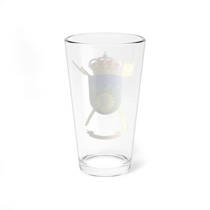 Coat of Arms of the Spanish Army 2nd Land Logistics Force (Spain) (Coat of Arms) Pint Glass 16oz - Go Mug Yourself