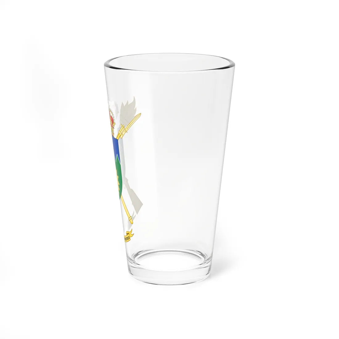 Coat of Arms of the Spanish Army 2nd Land Logistics Force (Spain) (Coat of Arms) Pint Glass 16oz - Go Mug Yourself
