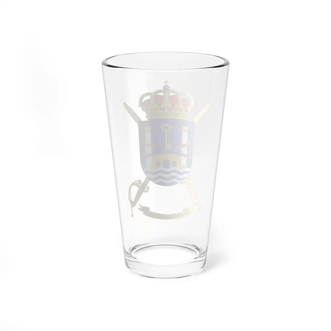 Coat of Arms of the Spanish Army 2nd Troop Training Centre (Spain) (Coat of Arms) Pint Glass 16oz - Go Mug Yourself
