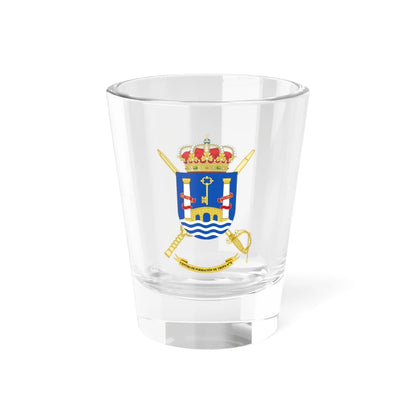 Coat of Arms of the Spanish Army 2nd Troop Training Centre (Spain) (Coat of Arms) Shot Glass 1.5oz 1.5oz - Go Mug Yourself