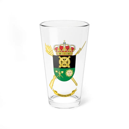 Coat of Arms of the Spanish Army 6th-11 Logistics Maintenance Group (Spain) (Coat of Arms) Pint Glass 16oz 16oz - Go Mug Yourself