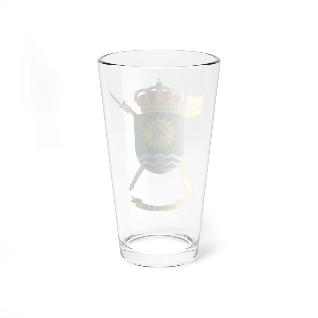 Coat of Arms of the Spanish Army 6th-81 Logistics Maintenance Group (Spain) (Coat of Arms) Pint Glass 16oz - Go Mug Yourself