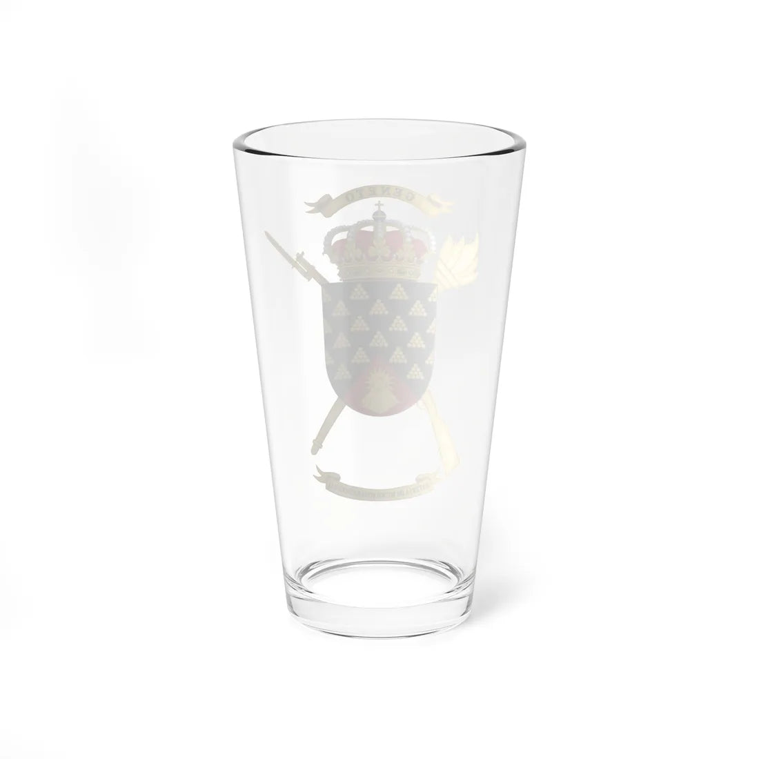 Coat of Arms of the Spanish Army 811th Munitions Battery (Spain) (Coat of Arms) Pint Glass 16oz - Go Mug Yourself