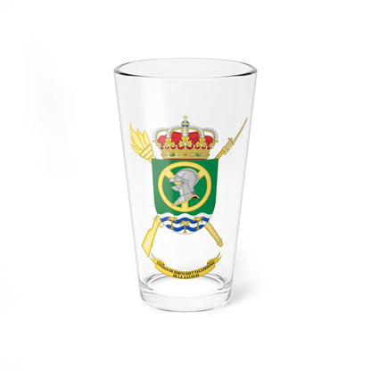 Coat of Arms of the Spanish Army 812th Logistics Services and Mechanical Workshops Unit (Spain) (Coat of Arms) Pint Glass 16oz 16oz - Go Mug Yourself