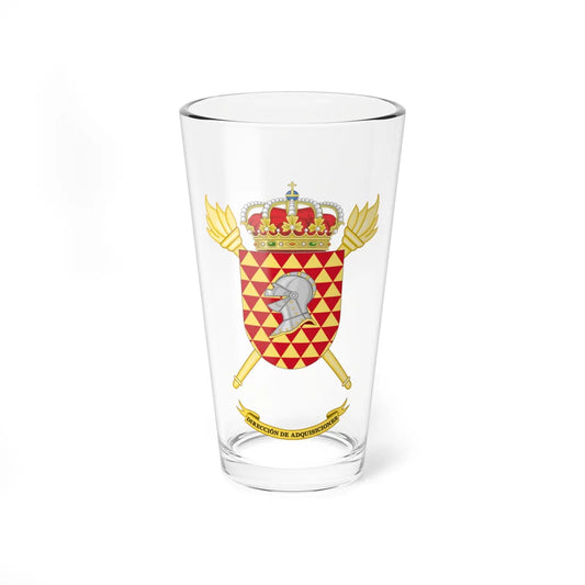 Coat of Arms of the Spanish Army Acquisitions Directorate (Spain) (Coat of Arms) Pint Glass 16oz 16oz - Go Mug Yourself