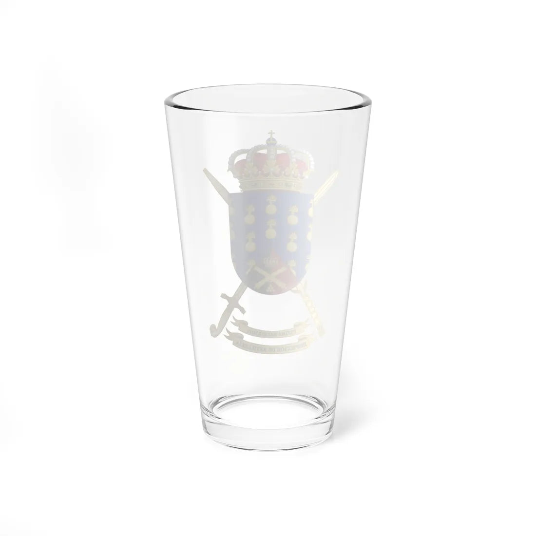 Coat of Arms of the Spanish Army Artillery Forces Inspectors Office (Spain) (Coat of Arms) Pint Glass 16oz - Go Mug Yourself