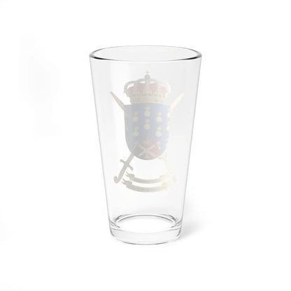 Coat of Arms of the Spanish Army Artillery Forces Inspectors Office (Spain) (Coat of Arms) Pint Glass 16oz - Go Mug Yourself