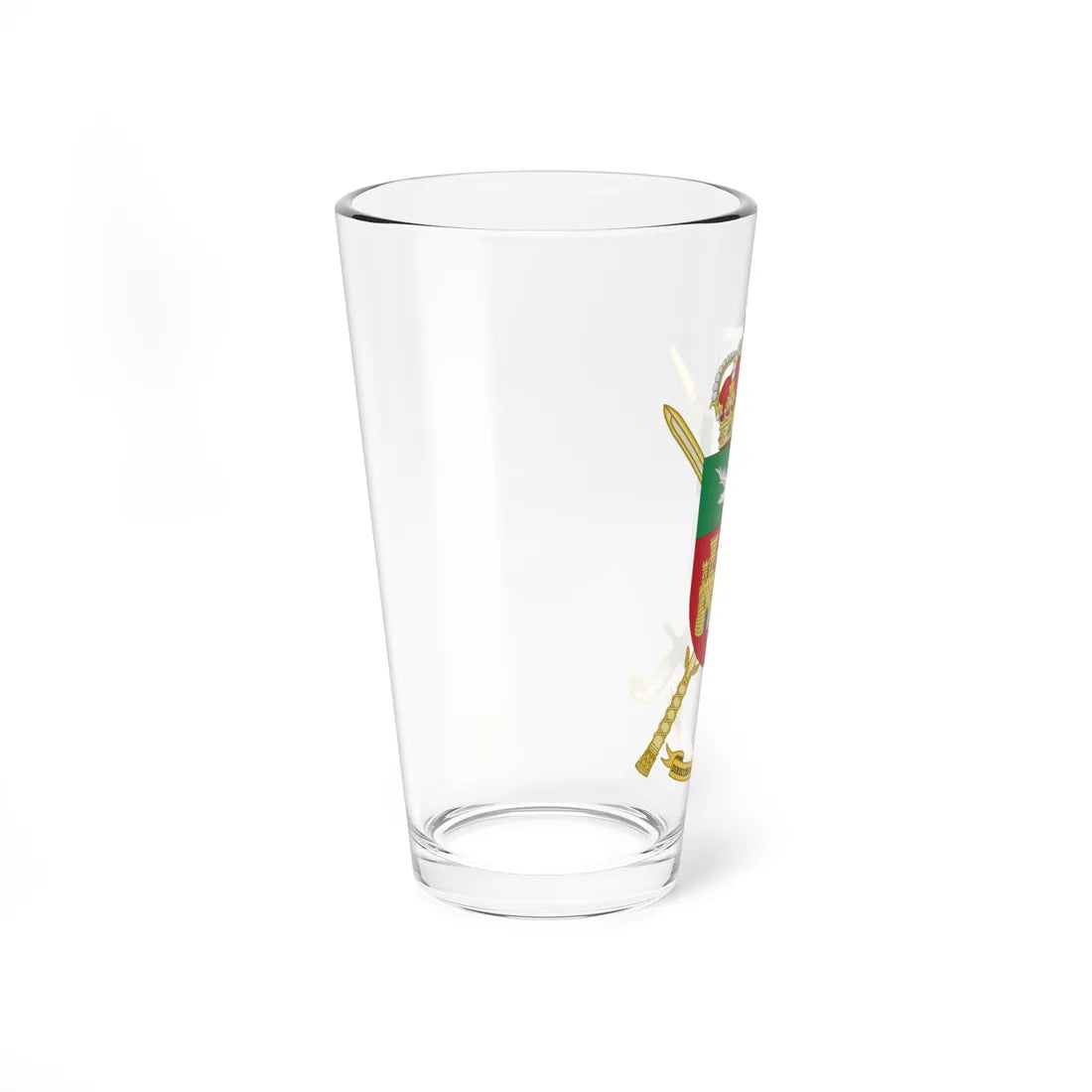 Coat of Arms of the Spanish Army Barracks Direction (Spain) (Coat of Arms) Pint Glass 16oz - Go Mug Yourself