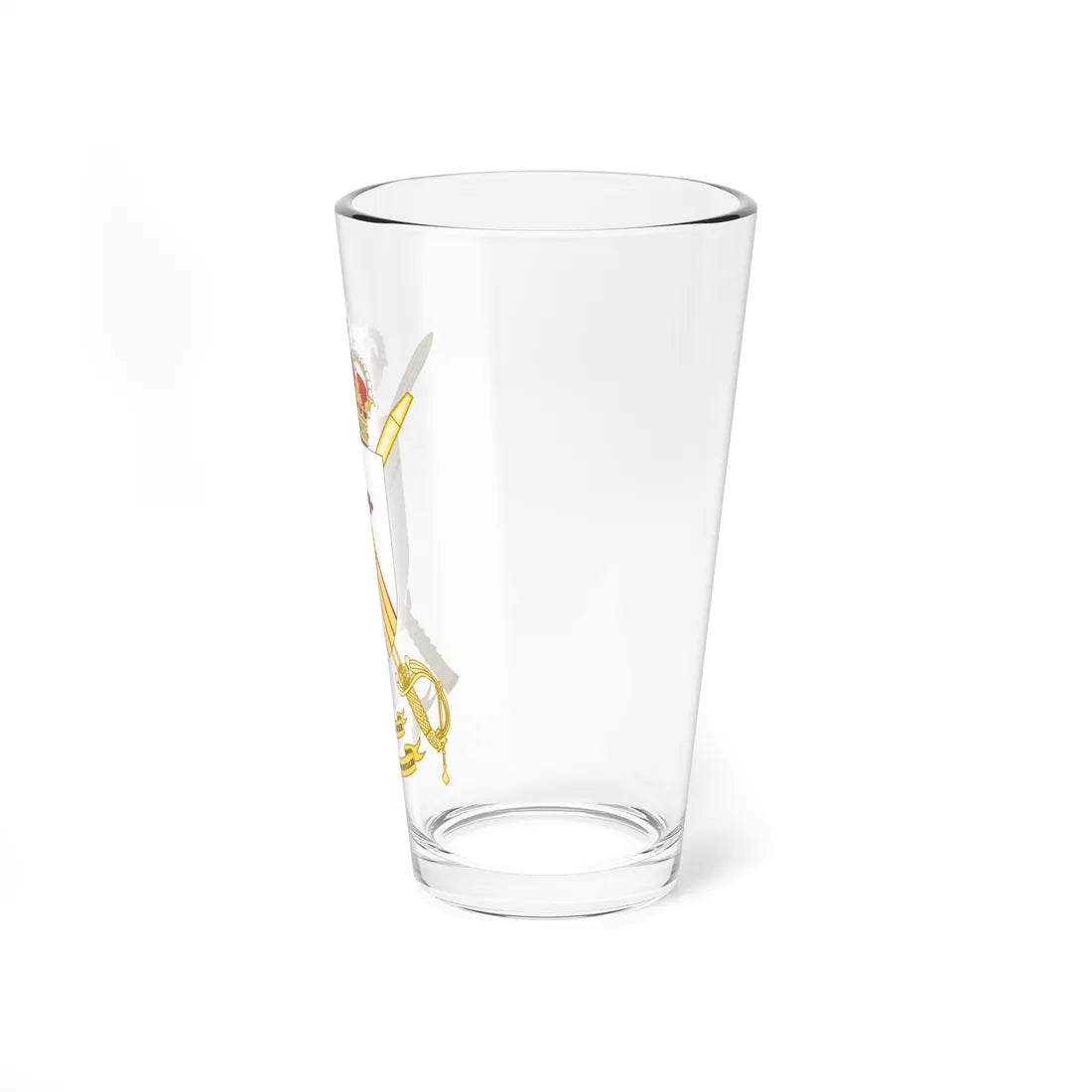 Coat of Arms of the Spanish Army Basic Academy of NCOs Officers (Spain) (Coat of Arms) Pint Glass 16oz - Go Mug Yourself